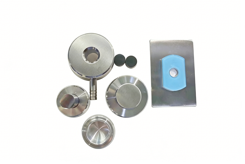 Atomfair Infrared Tablet Press Mold, 304 SS & YT15 Carbide, Release Design, Φ13mm×20mm, 1 Rack Included, Lab IR Sampling Tool