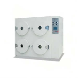 Atomfair-FCVO-587 Four-Door Cylinder Vacuum Oven, 4 Independent Chambers, Automatic Vacuum & Nitrogen Control, Precision Heating for Industrial Drying