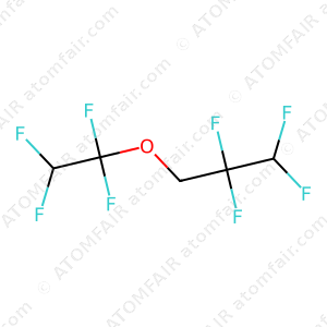 Atomfair 1,1,2,2-Tetrafluoroethyl-2,2,3,3-tetrafluoropropyl Ether CAS 16627-68-2 TTE 99.95% Battery Grade Moisture 50g