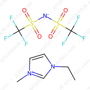Atomfair 1-Ethyl-3-methylimidazolium Bis(trifluoromethanesulfonyl)imide CAS 174899-82-2 EMI-TFSI 99.9% Battery Grade Moisture 50g