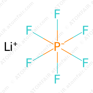 Atomfair Lithium Hexafluorophosphate (CAS No.: 21324-40-3, Abbreviation: LiPF₆, Purity: 99.95%, Category: Lithium Salt, Specification: 50g)