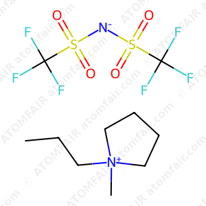 Atomfair N-Methyl-N-propylpyrrolidinium Bis(trifluoromethanesulfonyl)imide CAS 223437-05-6 PY13-TFSI 99.9% Battery Grade Moisture 50g
