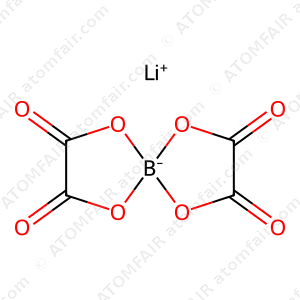 Atomfair Lithium Bis(oxalate)borate CAS 244761-29-3 LiBOB 99.5% Battery Grade Moisture 50g