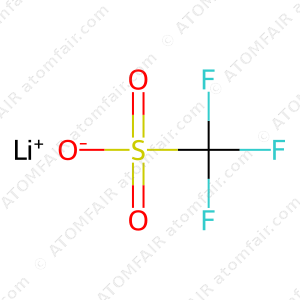 Atomfair Lithium Trifluoromethanesulfonate CAS 33454-82-9 LiCF₃SO₃ 99.9% Battery Grade Moisture 50g