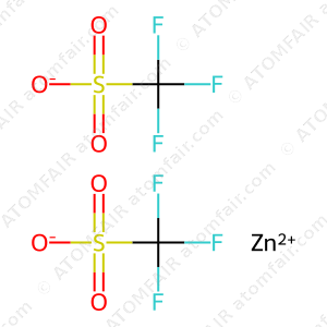 Atomfair Zinc Trifluoromethanesulfonate Dihydrate CAS 54010-75-2 Zn(CF₃SO₃)₂·2H₂O 99.5% Battery Grade Moisture 50g