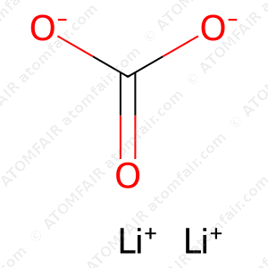 Atomfair Lithium Carbonate CAS 554-13-2 Li₂CO₃ 99.95% Battery Grade Moisture 50g