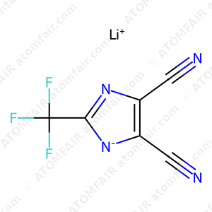 Atomfair Lithium 4,5-Dicyano-2-trifluoromethylimidazole CAS 761441-54-7 LiTDI 99.9% Battery Grade Moisture 50g