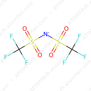 Atomfair N-Methyl-N-propylpiperidinium Bis(trifluoromethanesulfonyl)imide CAS 98837-98-0 PI13-TFSI 99.9% Battery Grade Moisture 50g