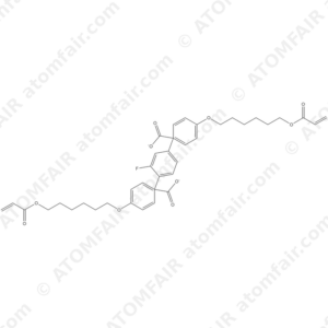 Benzoic acid, 4-[[6-[(1-oxo-2-propen-1-yl)oxy]hexyl]oxy]-, 1,1′-(2-fluoro-1,4-phenylene) ester (CAS: 1410790-04-3)