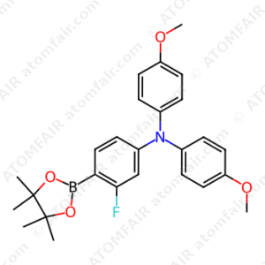 3-Fluoro-N,N-bis(4-methoxyphenyl)-4-(4,4,5,5-tetramethyl-1,3,2-dioxaborolan-2-yl)aniline (CAS: 2459726-22-6)