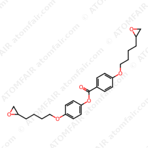 Benzoic acid, 4-[4-(2-oxiranyl)butoxy]-, 4-[4-(2-oxiranyl)butoxy]phenyl ester (CAS: 153881-40-4)