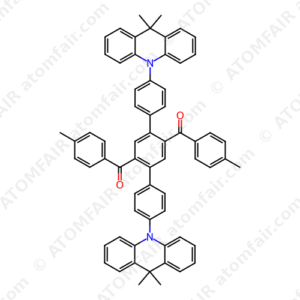 1,4-Bis(9,9-dimethylacridan-10-yl-p-phenyl)-2,5-bis(p-tolyl-methanoyl)benzene (CAS: 1647121-45-6)