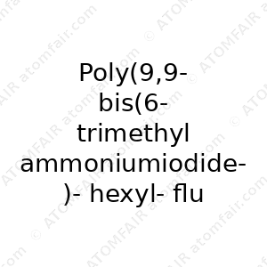 Poly(9,9-bis(6-trimethyl ammoniumiodide)-hexyl-fluorene-2,7-diyl-alt(benzo[2,1,3]thiadiazol-4,7-diyl)) (CAS: N/A)