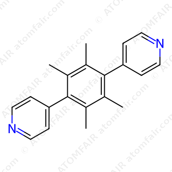 Pyridine, 4,4'-(2,3,5,6-tetramethyl-1,4-phenylene)bis (CAS: 1124218-83-2)
