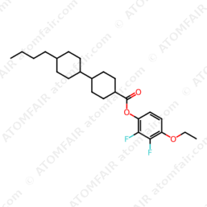 [1,1'-Bicyclohexyl]-4-carboxylic acid, 4'-butyl-, 4-ethoxy-2,3-difluorophenyl ester, (trans,trans) (CAS: 126163-44-8)