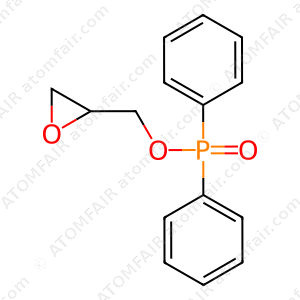 Phosphinic acid, diphenyl-, oxiranylmethyl ester (9CI) (CAS: 195726-46-6)