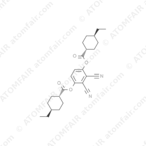 Cyclohexanecarboxylic acid, 4-ethyl-, 1,1'-(2,3-dicyano-1,4-phenylene) ester, (trans,trans) (CAS: 79780-95-3)