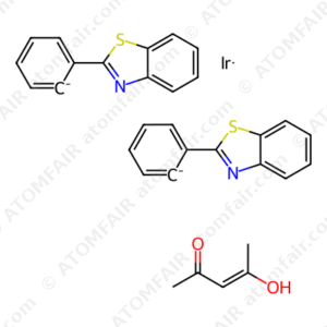 Iridium (III) bis(2-phenylbenzothiazolato-N,C2') (acetyl acetonate) (CAS: 337526-88-2)