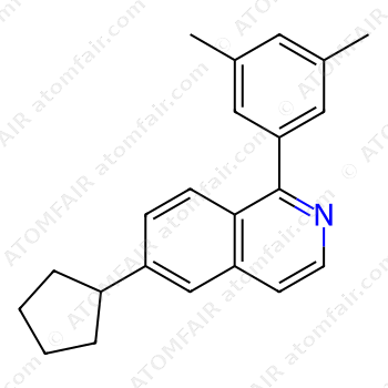 6-cyclopentyl-1-(3,5-dimethylphenyl)isoquinoline (CAS: 2122870-54-4)