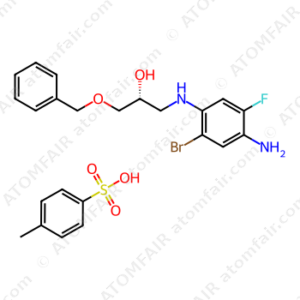 (R)-4-((3-(benzyloxy)-2-hydroxypropyl)amino)-5-bromo-2-fluorobenzenaminium4-methylbenzenesulfonate (CAS: 1294504-64-5)