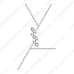 Benzo[1,2-b:4,5-b']difuran-2,6-dione, 3,7-bis[6-bromo-1,2-dihydro-1-(4-octadecyldocosyl)-2-oxo-3H-indol-3-ylidene]-3,7-dihydro (CAS: 1438262-06-6)