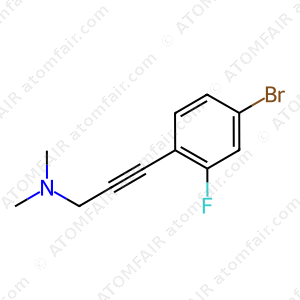 3-(4-bromo-2-fluorophenyl)-N,N-dimethylprop-2-yn-1-amine (CAS: 2215065-28-2)