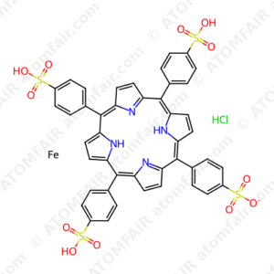 Iron(III) meso-tetra(4-sulfonatophenyl)porphine chloride (acid form) (CAS: 90384-82-0)
