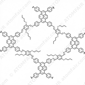 2,5-Dibutoxyterephthalaldehyde polymer with 4,4,4,4-(1,3,6,8-Pyrenetetrayl)tetrakis[benzenamine] (CAS: 2672569-22-9)