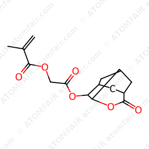2-Propenoic acid, 2-methyl-, 2-oxo-2-[(5-oxo-4-oxatricyclo[4.3.1.13,8]undec-2-yl)oxy]ethyl ester (CAS: 1338917-24-0)