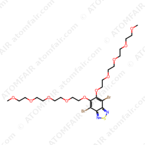 2,1,3-Benzothiadiazole, 4,7-dibromo-5,6-bis(3,6,9,12-tetraoxatridec-1-yloxy) (CAS: 2409851-84-7)