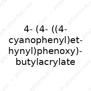4-(4-((4-cyanophenyl)ethynyl)phenoxy)butylacrylate (CAS: N/A)
