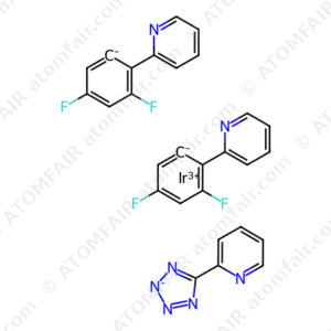 Bis(2,4-difluorophenylpyridinato)(5-(pyridin-2-yl)-1H-tetrazolate)iridium(III) (CAS: 1219078-44-0)