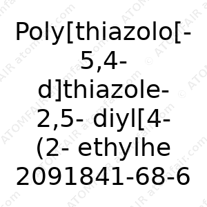 Poly[thiazolo[5,4-d]thiazole-2,5-diyl[4-(2-ethylhexyl)- 2,5-thiophenediyl][4,8-bis[5-(2-butyloctyl)-2-thienyl]- benzo[1,2-b:4,5-b']dithiophene-2,6-diyl][3-(2-ethylhexyl)-2,5- thiophenediyl]] (CAS: 2091841-68-6)