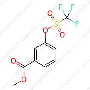 Benzoic acid, 3-[[(trifluoromethyl)sulfonyl]oxy]-, methyl ester (CAS: 107658-28-6)