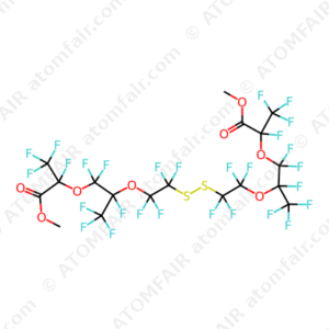 Bis(7-methoxycarbonylperfluoro-4,7-dimethyl-3,6-dioxaheptyl) disulfide (CAS: 2244087-17-8)