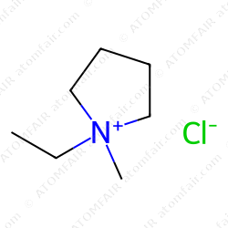 Pyrrolidinium, 1-ethyl-1-methyl-, chloride (CAS: 185438-12-4)