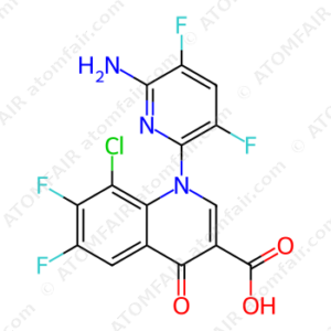 1-(6-Amino-3,5-difluoro-2-pyridinyl)-8-chloro-6,7-difluoro-1,4-dihydro-4-oxo-3-quinolinecarboxylic Acid (CAS: 189279-53-6)