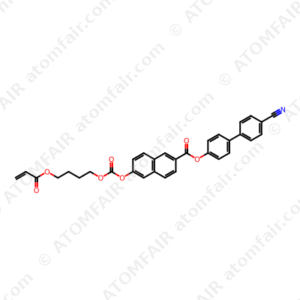 6-[[[4-[(1-Oxo-2-propenyl)oxy]butoxy]carbonyl]oxy]-2-naphthalenecarboxylic acid 4'-cyano[1,1'-biphenyl]-4-yl ester (CAS: 914918-07-3)