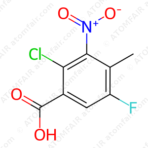 2-chloro-5-fluoro-4-methyl-3-nitrobenzoic (CAS: 103877-62-9)