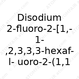 Disodium 2‐fluoro‐2‐[1,1,2,3,3,3‐hexafluoro‐2‐(1,1,2,2‐tetrafluoro‐2‐sulfonatoethoxy)propoxy]acetate (CAS: N/A)