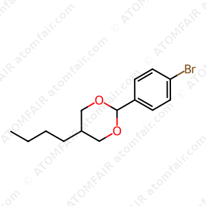 trans-2-(4-Bromophenyl)-5-butyl-1,3-dioxane (CAS: 1310048-86-2)