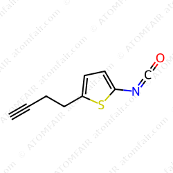 2-(3-Butyn-1-yl)-5-isocyanatothiophene (CAS: 2247550-70-3)