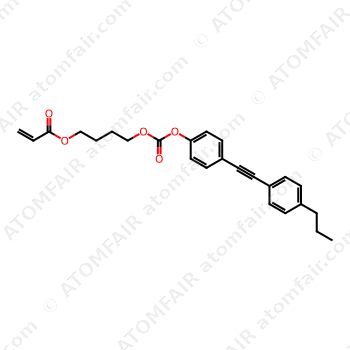 4-(((4-((4-propylphenyl)ethynyl)phenoxy)carbonyl)oxy)butyl acrylate (CAS: 1422048-67-6)