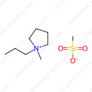 Pyrrolidinium, 1-methyl-1-propyl-, methanesulfonate (CAS: 501943-04-0)
