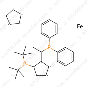 (R)-1-[(S)-2-(DI-TERT.-BUTYLPHOSPHINO)FERROCENYL]ETHYLDIPHENYLPHOSPHINE (CAS: 223120-71-6)