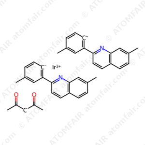 Bis[2-(2-methylphenyl)-7-methyl-quinoline] (acetylacetonate)iridium(III) (CAS: 909542-64-9)