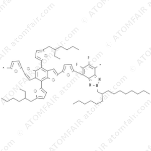 Poly[[5,6-difluoro-2-(2-hexyldecyl)-2H-benzotriazole-4,7-diyl]- 2,5-thiophenediyl[4,8-bis[5-(2-ethylhexyl)-2-thienyl]benzo[1,2- b:4,5-b']dithiophene-2,6-diyl]-2,5-thiophenediyl] (CAS: 1887136-01-7)