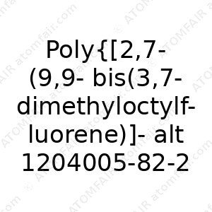 Poly{[2,7-(9,9-bis(3,7-dimethyloctylfluorene)]-alt-[5,5-(4,7- di-2’-thienyl-2,1,3-benzothiadiazole)]} (CAS: 1204005-82-2)