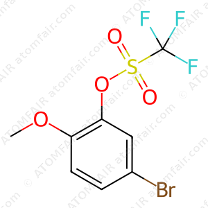 Methanesulfonic acid, 1,1,1-trifluoro-, 5-bromo-2-methoxyphenyl ester (CAS: 1446016-61-0)