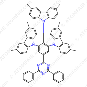 9,9',9''-(5-(4,6-Diphenyl-1,3,5-triazin-2-yl)benzene-1,2,3- triyl)tris(3,6-dimethyl-9H-carbazole) (CAS: 1808158-41-9)